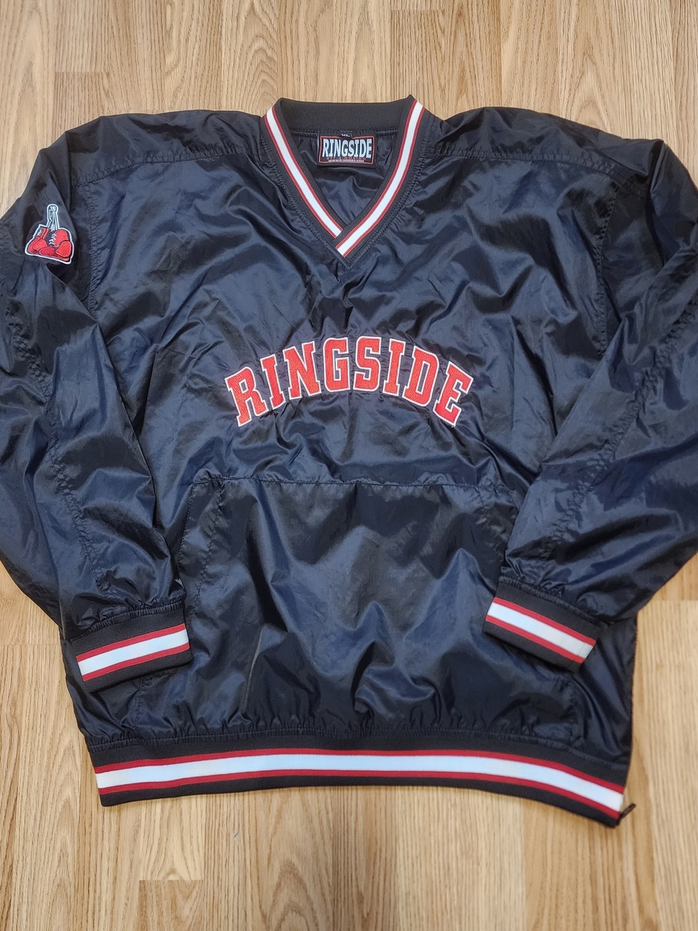 Ringside Boxing Embroidered Windbreaker Pullover Mens Size XL